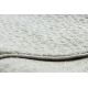 Teppich SAMPLE TRYSA LG06A Punkte Creme / Hellgrau Fransen  