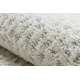 Teppich SAMPLE TRYSA LG06A Punkte Creme / Hellgrau Fransen  