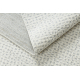 Teppich SAMPLE TRYSA LG06A Punkte Creme / Hellgrau Fransen  