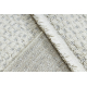 Teppich SAMPLE TRYSA LG06A Punkte Creme / Hellgrau Fransen  
