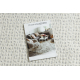 Teppich SAMPLE TRYSA LG06A Punkte Creme / Hellgrau Fransen  