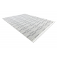 Carpet SAMPLE INFINITY LG89A STRIPES gray / cream FRINGE