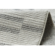 Carpet SAMPLE INFINITY LG89A STRIPES gray / cream FRINGE