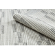 Carpet SAMPLE INFINITY LG89A STRIPES gray / cream FRINGE
