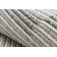 Carpet SAMPLE INFINITY LG89A STRIPES gray / cream FRINGE