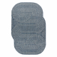 Carpet CASA SHAPE A1835A SISAL Geometric grey / blue - SECOND-RATE PRODUCT