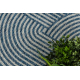 Teppich CASA SHAPE A1835A SISAL Geometrisch grau / blau - ZWEITKLASSIGES PRODUKT
