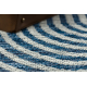Teppich CASA SHAPE A1835A SISAL Geometrisch grau / blau - ZWEITKLASSIGES PRODUKT