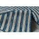 Teppich CASA SHAPE A1835A SISAL Geometrisch grau / blau - ZWEITKLASSIGES PRODUKT