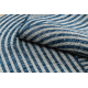 Teppich CASA SHAPE A1835A SISAL Geometrisch grau / blau - ZWEITKLASSIGES PRODUKT