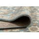 Tappeto in lana SOHO 477.07.LA500 OSTA - Fiori, cornice, naturale grigio / beige