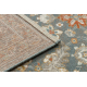 Tappeto in lana SOHO 477.07.LA500 OSTA - Fiori, cornice, naturale grigio / beige