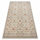 Wollteppich SOHO 477.07.LA110 OSTA - Blumen, Rahmen, natural beige / Terrakotta