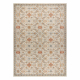 Wollteppich SOHO 477.07.LA110 OSTA - Blumen, Rahmen, natural beige / Terrakotta
