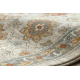 Wollteppich SOHO 477.07.LA110 OSTA - Blumen, Rahmen, natural beige / Terrakotta