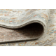 Wool Carpet SOHO 477.07.LA110 OSTA - Flowers, frame, natural beige / terracotta 