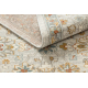 Wollteppich SOHO 477.07.LA110 OSTA - Blumen, Rahmen, natural beige / Terrakotta