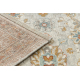 Wollteppich SOHO 477.07.LA110 OSTA - Blumen, Rahmen, natural beige / Terrakotta
