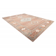 Wool Carpet SOHO 477.11.LA000 OSTA - Boho, frame, natural terracotta / grey
