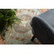 Wool Carpet SOHO 477.11.LA000 OSTA - Boho, frame, natural terracotta / grey