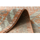 Tapete de lã SOHO 477.11.LA000 OSTA - Boho, moldura, natural terracota / cinzento