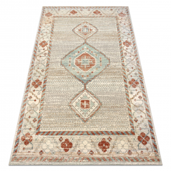 Tapis en laine SOHO 477.11.LA100 OSTA - Boho, cadre, naturel beige / terre cuite