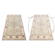 Wool Carpet SOHO 477.11.LA100 OSTA - Boho, frame, natural beige / terracotta 