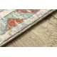 Wool Carpet SOHO 477.11.LA100 OSTA - Boho, frame, natural beige / terracotta 