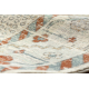 Wool Carpet SOHO 477.11.LA100 OSTA - Boho, frame, natural beige / terracotta 