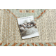 Wool Carpet SOHO 477.11.LA100 OSTA - Boho, frame, natural beige / terracotta 