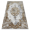 Dywan ALLURE 1961 Ornament, ramka - Strukturalny, stylowy, glamour złoty / biały 