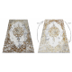 Matta ALLURE 1961 Ornament, ram - Strukturell, snygg, glamour guld / vit