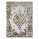 Paklājs ALLURE 1961 Ornaments, rāmis - strukturāls, stilīgs, glamūrs zelts / balts