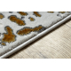 Matta ALLURE 1961 Ornament, ram - Strukturell, snygg, glamour guld / vit