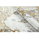 Vaip ALLURE 1961 Ornament, raam – struktuurne, stiilne, glamuurne kullast / valge
