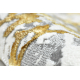 Matta ALLURE 1961 Ornament, ram - Strukturell, snygg, glamour guld / vit