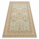 Tappeto in lana SOHO 477.26.LA400 OSTA - Ornamento, cornice, naturale verde / beige