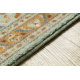 Tappeto in lana SOHO 477.26.LA400 OSTA - Ornamento, cornice, naturale verde / beige