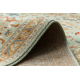 Tappeto in lana SOHO 477.26.LA400 OSTA - Ornamento, cornice, naturale verde / beige