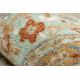 Tappeto in lana SOHO 477.26.LA400 OSTA - Ornamento, cornice, naturale verde / beige