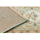 Tappeto in lana SOHO 477.26.LA400 OSTA - Ornamento, cornice, naturale verde / beige
