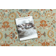 Tappeto in lana SOHO 477.26.LA400 OSTA - Ornamento, cornice, naturale verde / beige