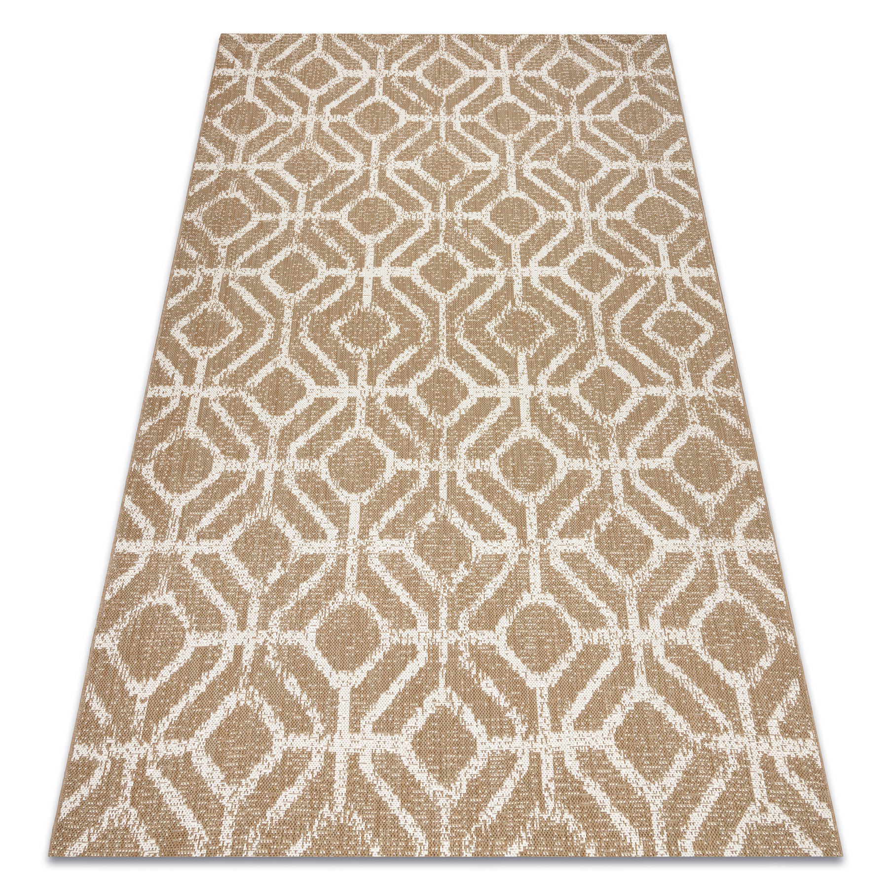 Tappeto Per Scale In Sisal - Ivory/Crema - Qualità Tedesca Antiscivolo (65x23,5 Cm)