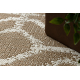 Tapis sisal FLAT 48957265 Géométrique RHOMBY ficelle beige naturel
