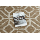 Carpet FLAT 48957265 Geometric RHOMBUS natural beige string