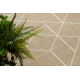 Sizalio kilimas FLAT 48959265 Geometrinis natūralios smėlio spalvos virvelė