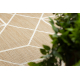 Sizalio kilimas FLAT 48959265 Geometrinis natūralios smėlio spalvos virvelė