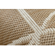 Tapis sisal FLAT 48959265 Géométrique ficelle beige naturel