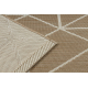 Tapis sisal FLAT 48959265 Géométrique ficelle beige naturel