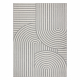 SISAL FLAT STRING RUG 49376637 Circles stripes gray / cream